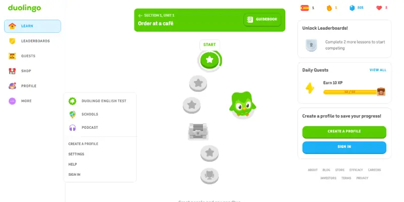 Duolingo For Language Learning